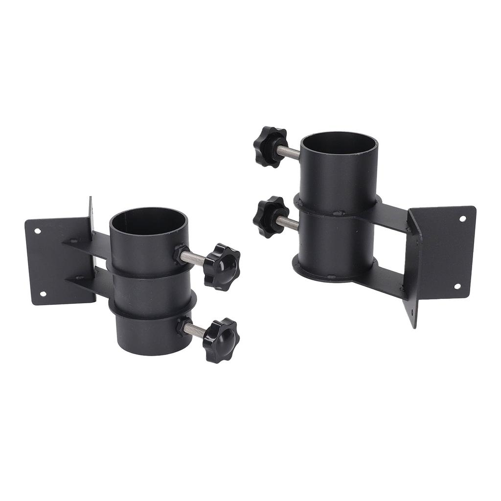 2 Pcs Patio Umbrella Side Holder Steel Parasol Umbrella Clamp Mount Fixed Clip Base for Deck