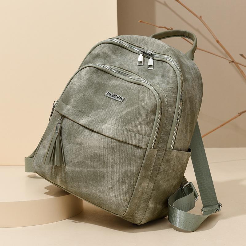 Tassel Women's Large Capacity Backpack