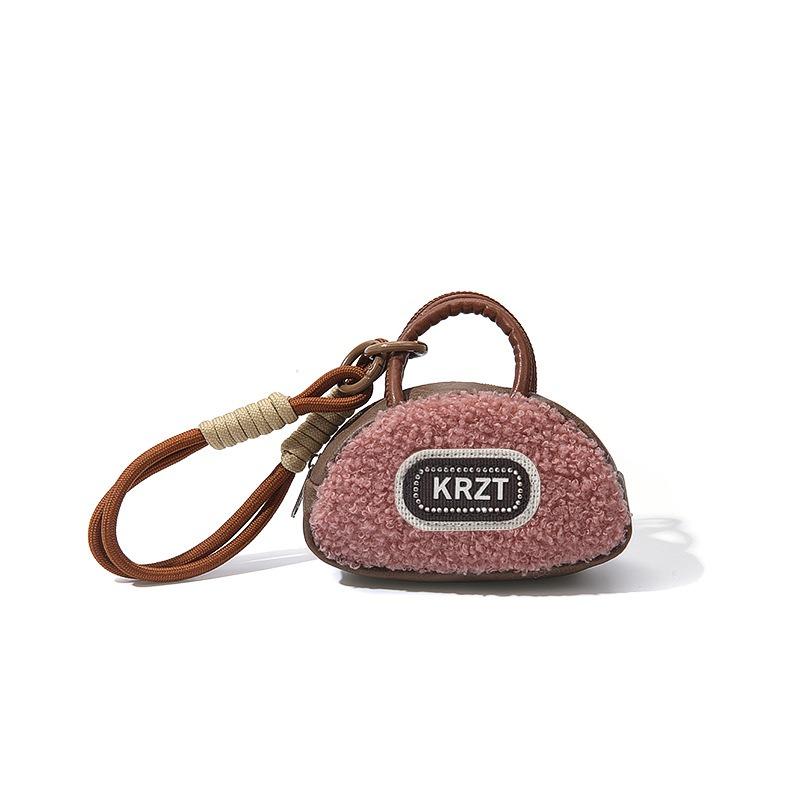 

Ангола красный плюшевый английская сумочка сумка чехол для мобильного телефона подвесная цепочка маленькая мужская и женская коллекция для мелочи брелок розовый