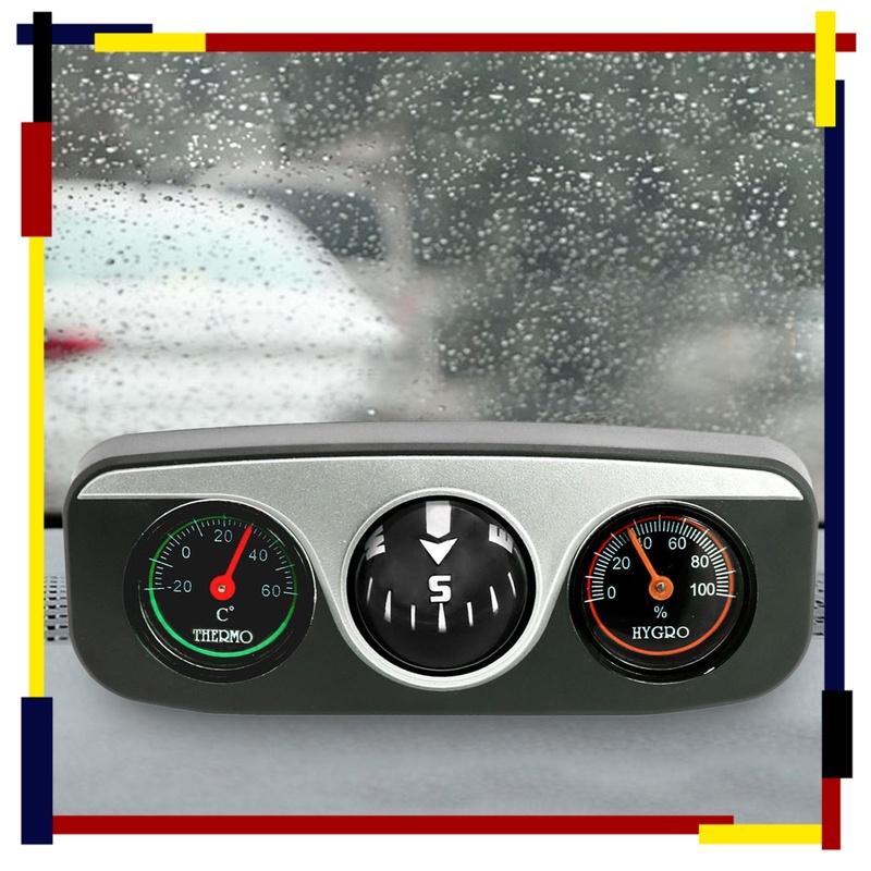 Car Thermometer Hygrometer Compass Multifunctional Car Dashboard Compasses Auto Parts Compass with Thermometer Hygrometer