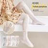 Girls' Ultra-thin Mesh Stripe Leggings with Bow - Anti-mosquito Tights for Baby and Children