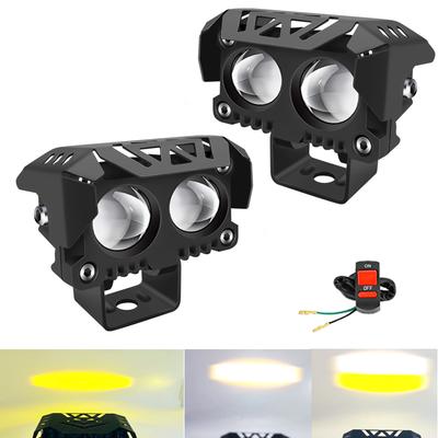 Motorrad Fahren LED Scheinwerfer Fern-/Abblendlicht Für Scheinwerfer Zusatznebellampe ATV Roller Moto Fahrlicht Zubehör 12V 24V