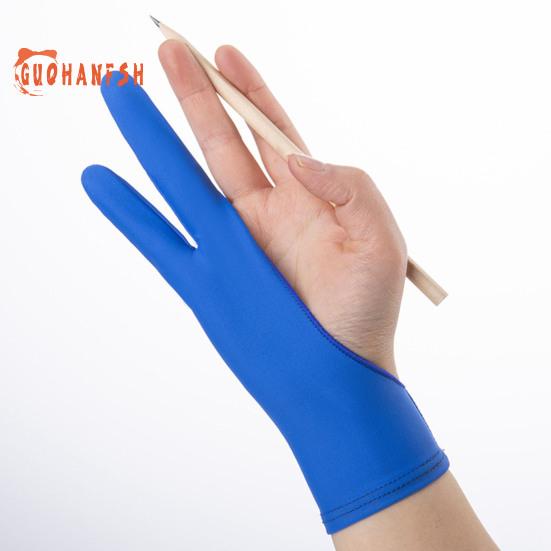 1 st artist ritningshandske Stretchy Förhindra röra fast sömmar Penna Grafik Anti-mistouch handskar för kontor