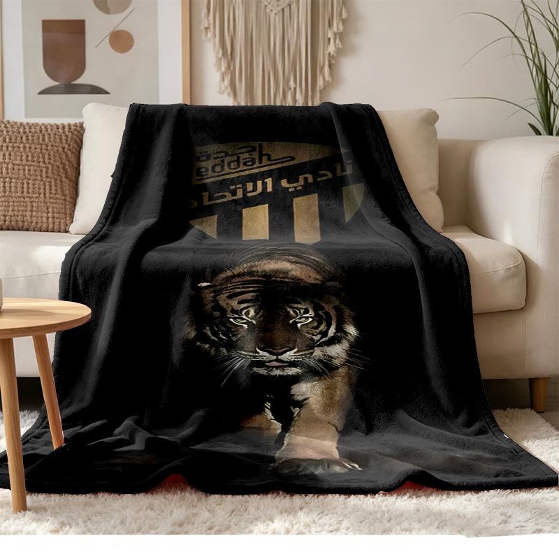 Al‑Ittihad FC Soft and Comfortable Flannel Suitable for Sofas Living Rooms Outdoor Camping Travel and Also Makes a Great Anniversary Gif