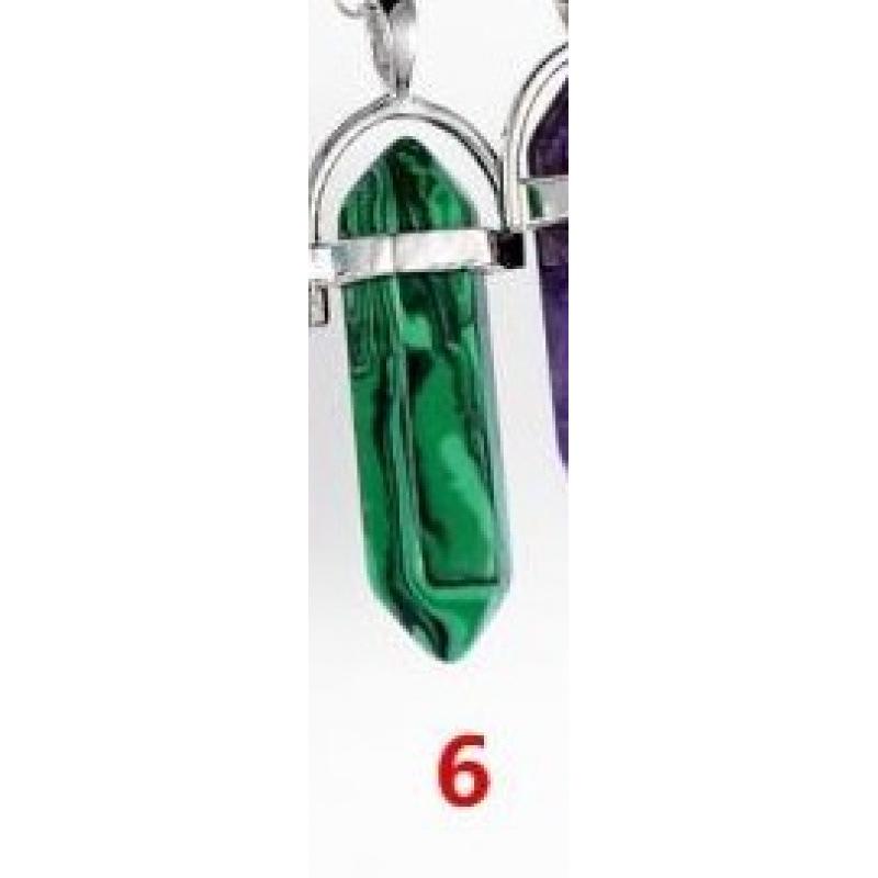 Elegant European & American Hexagonal Amethyst Crystal Necklace