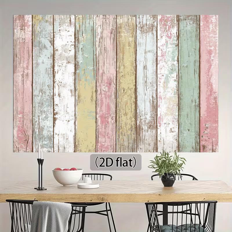 2D Rustic Distressed Wood Texture Backdrop for Birthday & Wedding Photos 47.2x31.5inch/120*80cm