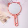 1 Stück Einfache Katzenohren Handheld HD Make-up-Spiegel Tragbar Faltbar Dual-Use Schreibtischspiegel Günstiger Studenten Hand-Make-up-Spiegel