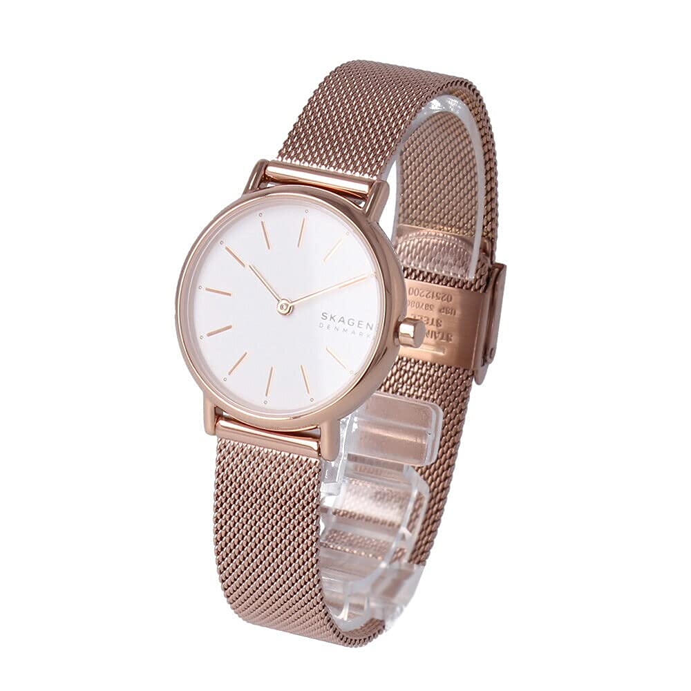 Skagen Women's Quartz Watch SKW2694 White/Pink Gold [Parallel Import]