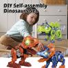 Children's Electric DIY Assembled Tyrannosaurus Rex with Sound and Light Bionic Mechanical Transmission Dinosaur Science and Education Toys