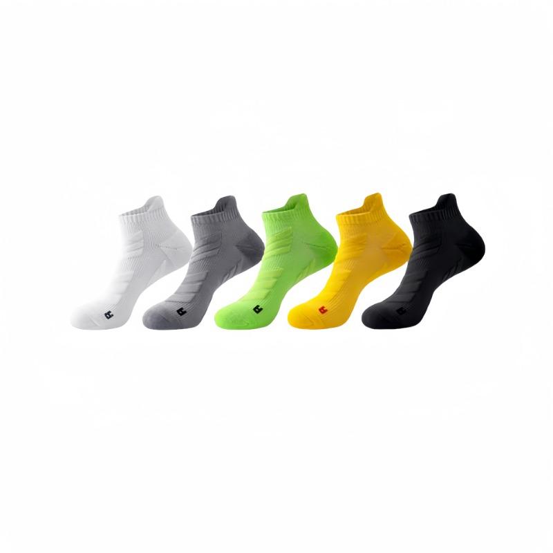 Men's Short Autumn, Spring and Summer Anti-odor and Sweat-absorbing Socks, Marathon Towel Bottom Short Tube Basketball Socks, Cycling Socks