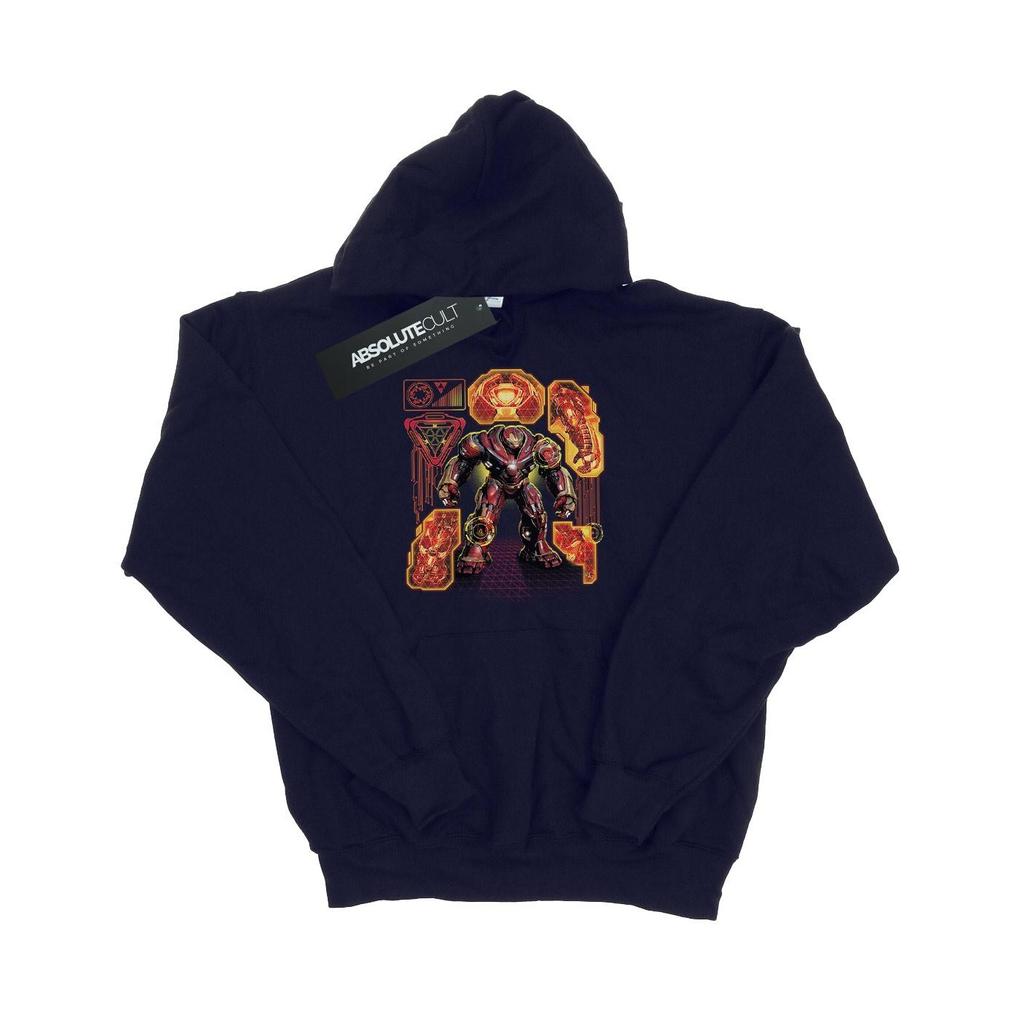 Marvel Womens/Ladies Avengers Infinity War Hulkbuster Blueprint Hoodie