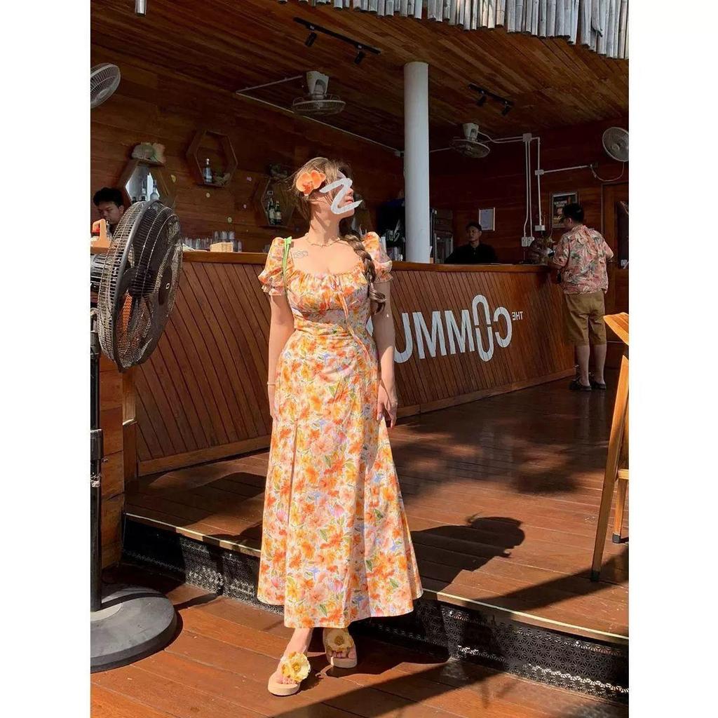 2026 Summer Floral Beach Dress: Elegant French Design for a Cute, Sweet, and Stylish Look