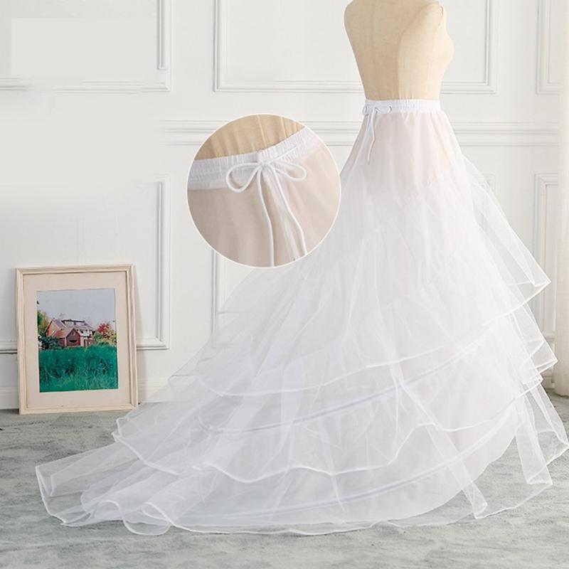 Women Crinoline Petticoat with Hoops Full Slip Underskirt Cosplay Costume