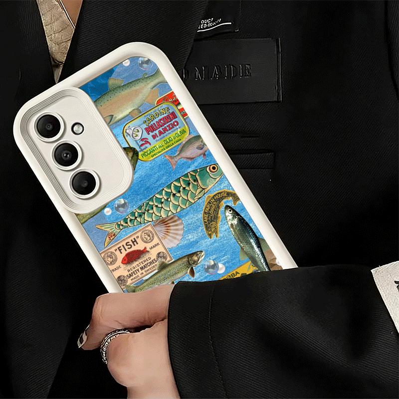 Phone Case for Samsung Galaxy S26 S25 Ultra S24 FE Discounted Salted Fish Shell S23 Plus S22 + S21 S20 5G Soft Silicone Funda