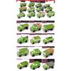 12PCS Set Mini Wooden Car Airplane Model Toy Simple Style Decoration Color Wooden Car Airplane Mini Educational Toy for Children