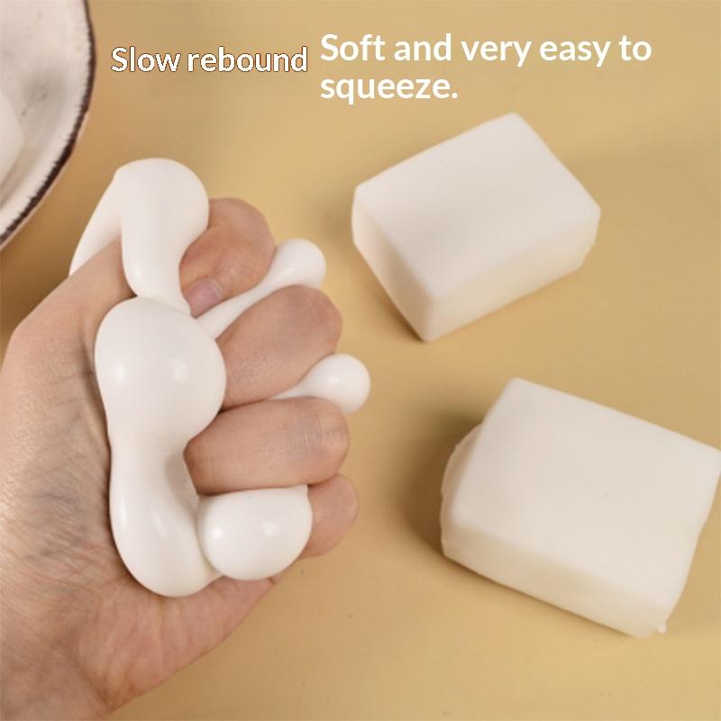 1Pcs Stress Relief Squeeze Toy Tofu-Shaped Asmr Sensory Anti-Stress Toys For Kids Adults Anti Anxiety Play