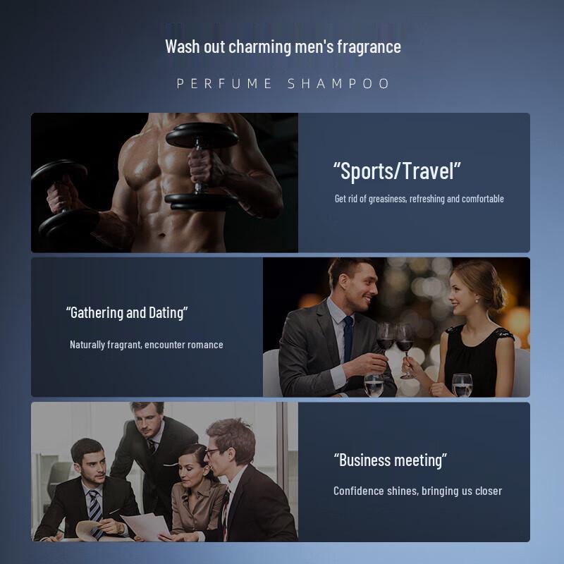 Hefengyu Men's Anti-Dandruff & Oil Control Hair & Body Care Gift Set