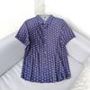 Small Size Special Offer Mulberry Silk Short Sleeve High-Grade Silk Shirt Polo Collar Top Stretch Satin Shirt