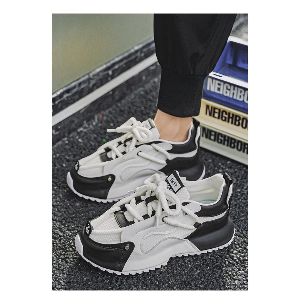 Big Size Men's Shoes,Breathable Mesh Casual Sneakers Men's Trend Hundred with The Old Man Shoes