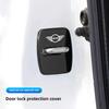 4Pcs Car Door Lock Buckle Protective Covers Zinc Alloy Cover For MINI Cooper JCW Countryman Clubman Cabrio Paceman Coupe Roadste