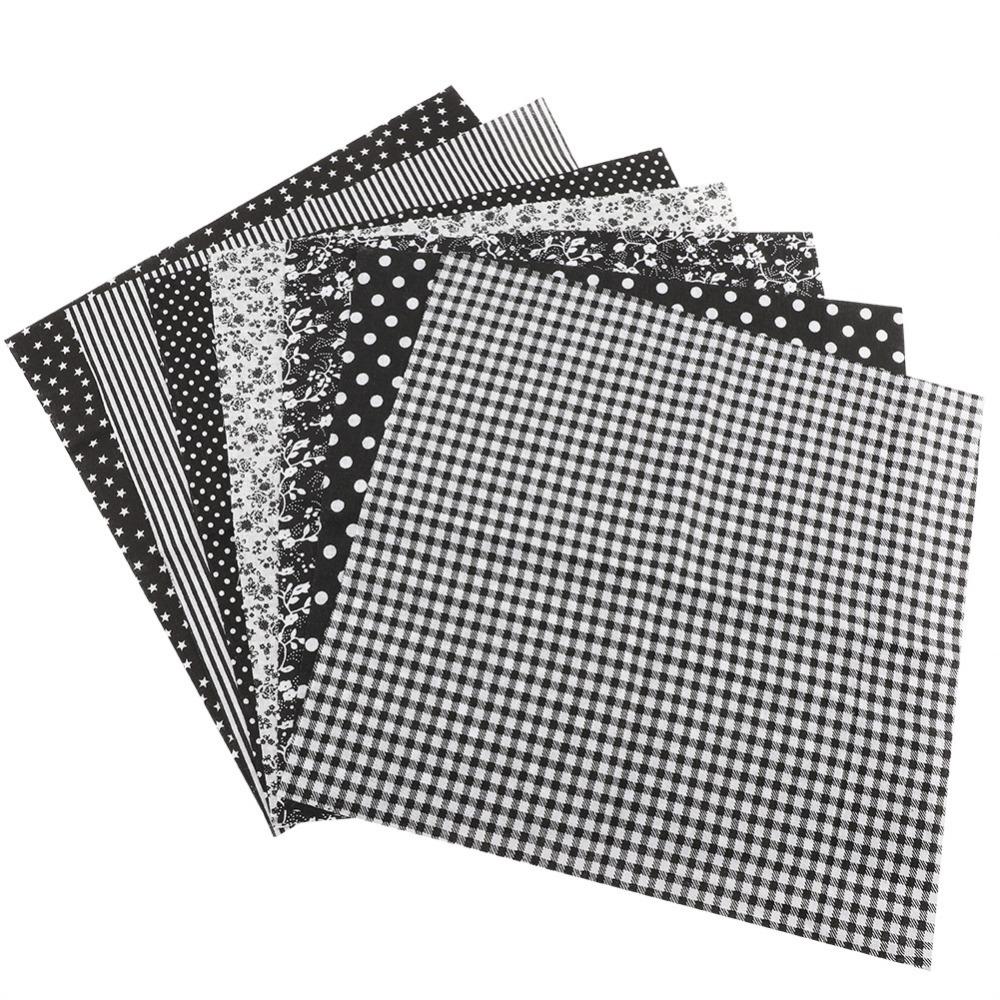 Plain weave texture Cotton Fabric Pure cotton material Quilting Cloth Patchwork Cloth  Quilt making чёрный