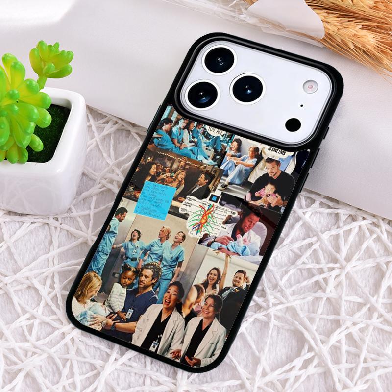 Greys Anatomy Collage Phone Case for iPhone 17 Air 16 15 11 12 14 13 Pro Max Shockproof Cover