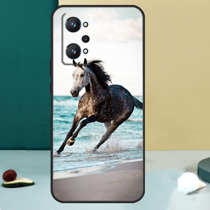 Cheval Galopant Pour Realme 11 10 12 13 14 Pro Plus GT 7 6 5 Pro GT 6T C67 C61 C53 C51 C21Y C25S C75 C55 Coque