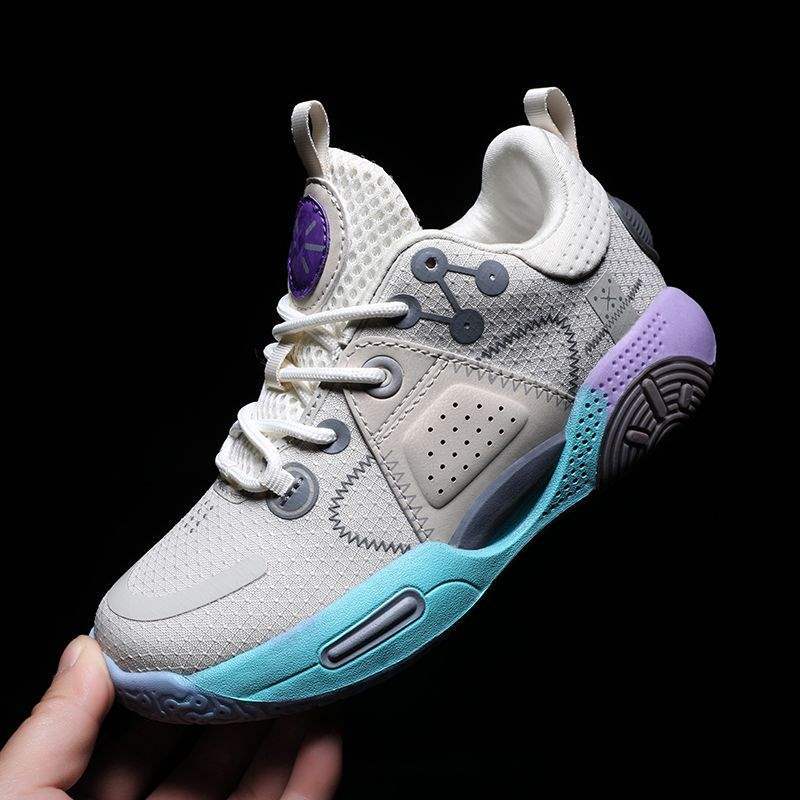 Children's classmates basketball shoes sneakers boys' new mesh shock-absorbing breathable middle-aged and older children's running shoes sneakers