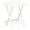 vidaXL Garden Table Foldable White 45x43x50 Cm Plastic