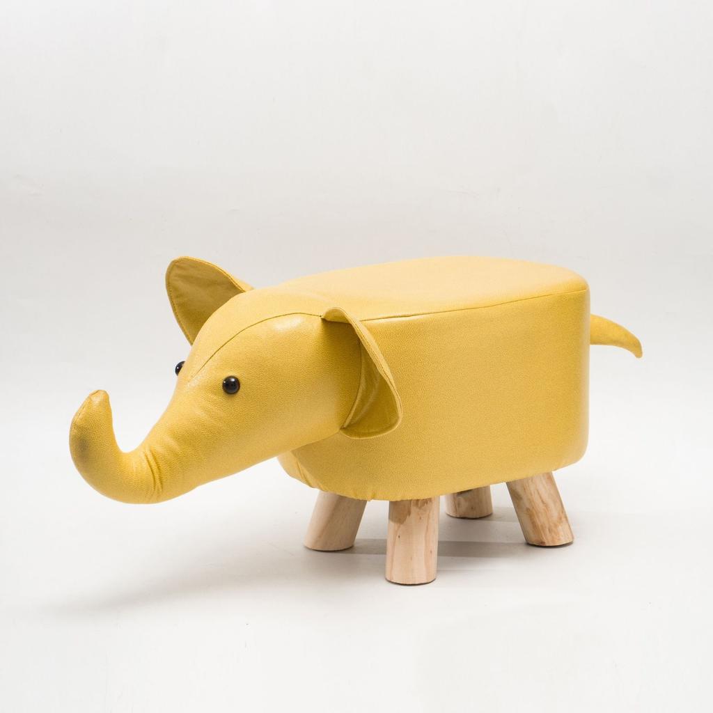 Creative Stool Children Nordic Style Porch Cartoon Shoe Changing Small Stool Living Room Wooden Animal Low Stool