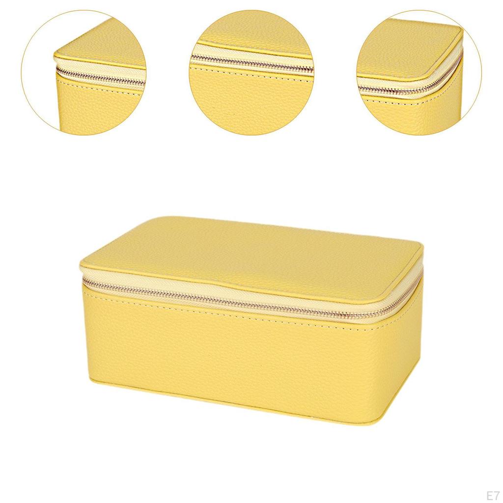 Schmuckschatulle Organizer mit 12 Taschen für Ohrringe Halskette Valentinstag