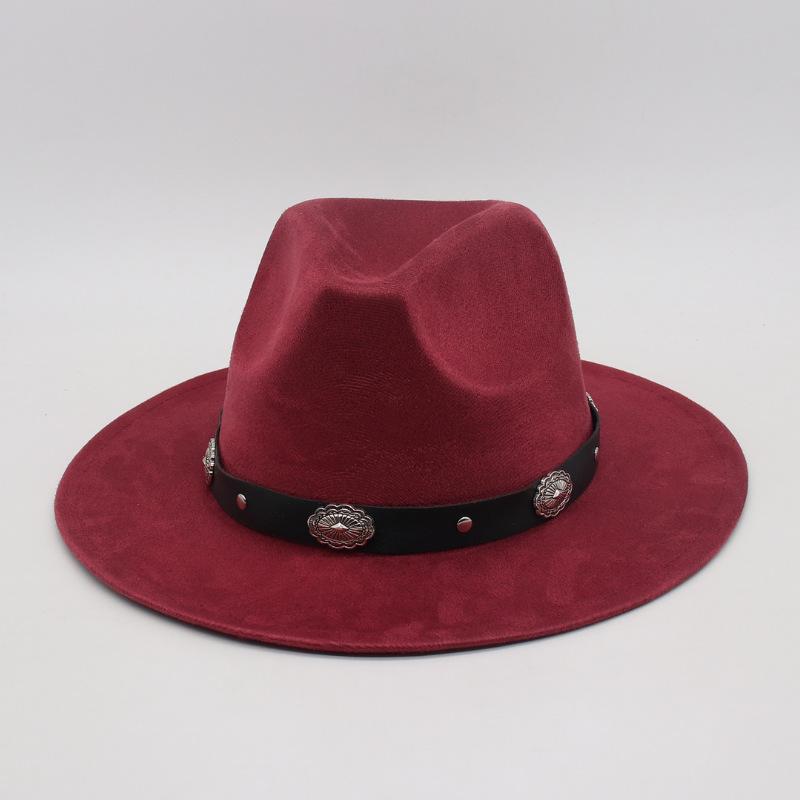 Simple Ethnic Style Headband Retro Top Hat Direct Supply Jazz Cowboy Hat