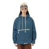 Nike Embroidered Logo Oversized Pocket Cropped Sports Hoodie Women Hoodies Blue DA6484-457