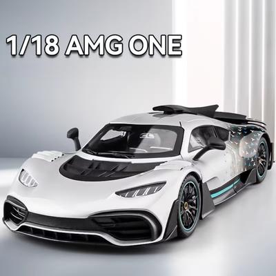 1:18 Large Mercedes-Benz Amg One Sports Car Model Ornament and Simulation Alloy Car Toy Birthday Gift Collection for Boys