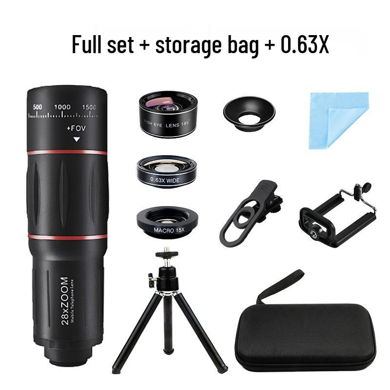 High-Definition Portable 18x Mobile Phone Telescope Lens for Outdoor Photography