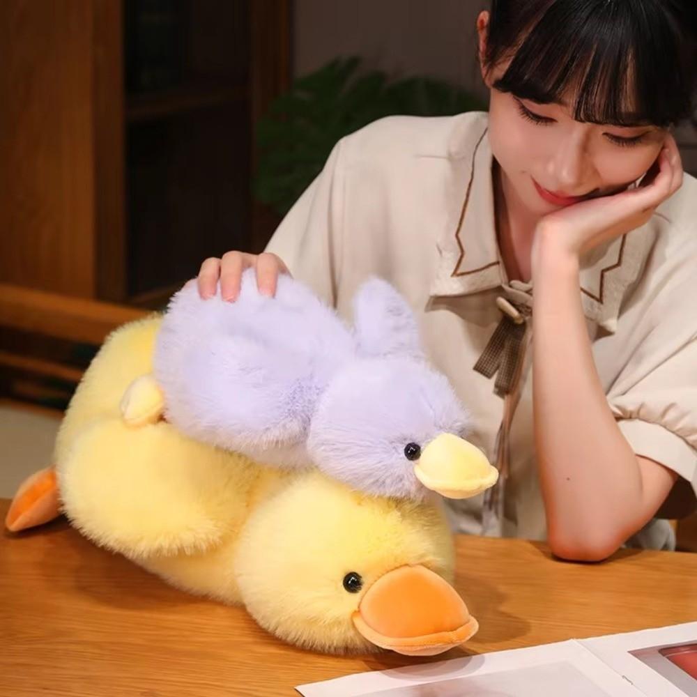Soft Long Hair Duck Plush Doll Cartoon Duck Plush Toy New Duck Plush Pillow  For Boys And Girls
