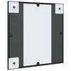 Wall Mirror Black 40x40 cm Square Iron