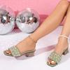 New Summer Platform Shoes for Women's Metal Buckle Flip-flops Breathable and Hard-wearing Beach Shoes