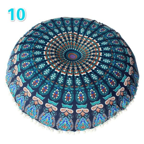 43cm Home Decor Pillow Cases Mandala Round Pillow CaseHome Bohemian Printed Cushion Cover