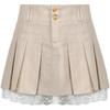 Jupe Plissée Femme Bordure Dentelle Sexy Mini Jupe Été Mode Coréenne Bas Décontractés Femme Vêtements Streetwear Vintage Y2k