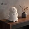 Unique Holiday Gifts 3D Printed Cute Ghost Skull Figurine, Stacked on Indoor Festive Ornaments Statue, Halloween Spooky Desktop Ornament, Fun