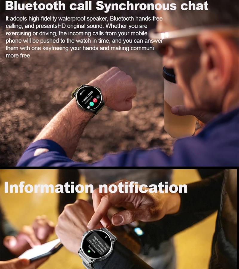 2025 New 1.85-inch Ultra HD AMOLED Smart Watch Men GPS Bluetooth Call 710 Mah Battery 400+Dial Fitness Sport Fitness Smartwatch