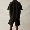 Fear of God Essentials SS21 Short Sleeve Polo With Back Logo Unisex Tops Black FOG-SS21-551