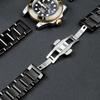 Solides Edelstahl-Uhrenarmband für Hamilton Khaki Jazz Field Seiko Butterfly-Verschluss Herren-Armband Metall-Uhrenarmband 18 20 22mm