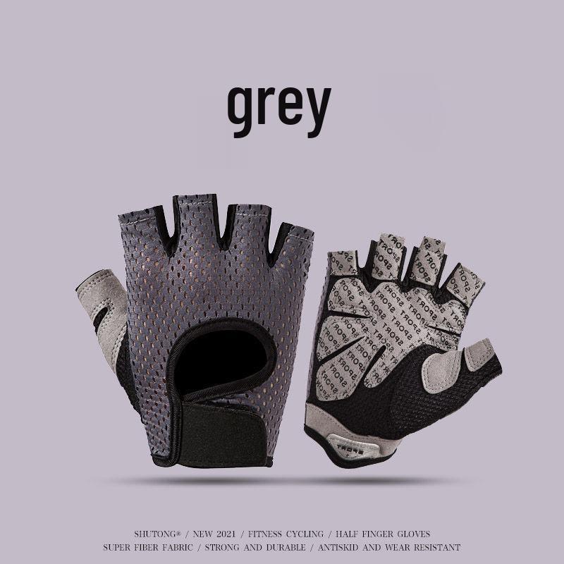 Unisex Half Finger Cycling Gloves with Silicone Grip for Shock Absorption, Anti-Slip, Ideal for Summer, Fishing, and Mountain Climbing.