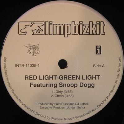 12inch Record LIMP BIZKIT  Red Light Green Light Featuring Sno INTR110351 INTERSCOPE 2003 Japan Rap  HipHopRB Used