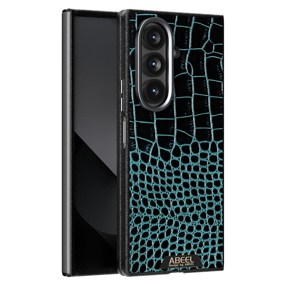 ABEEL For Samsung Galaxy Z Fold7 5G Case Compatible with MagSafe Crocodile Texture Micro-Embossing Back Cover