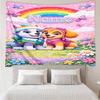 Custom Name PAW Patrol Print Tapestry, Backdrop, Easy Setup, Ideal for Bedroom, Office & Living Room, with Aesthetic Wall Hanging Decor.