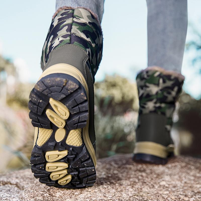 Zimowe buty Grube pluszowe Wodoodporne Antypoślizgowe Buty Moda Damskie Zimowe Buty Ciepłe Futro Botas mujer Damskie Śniegowce Platforma