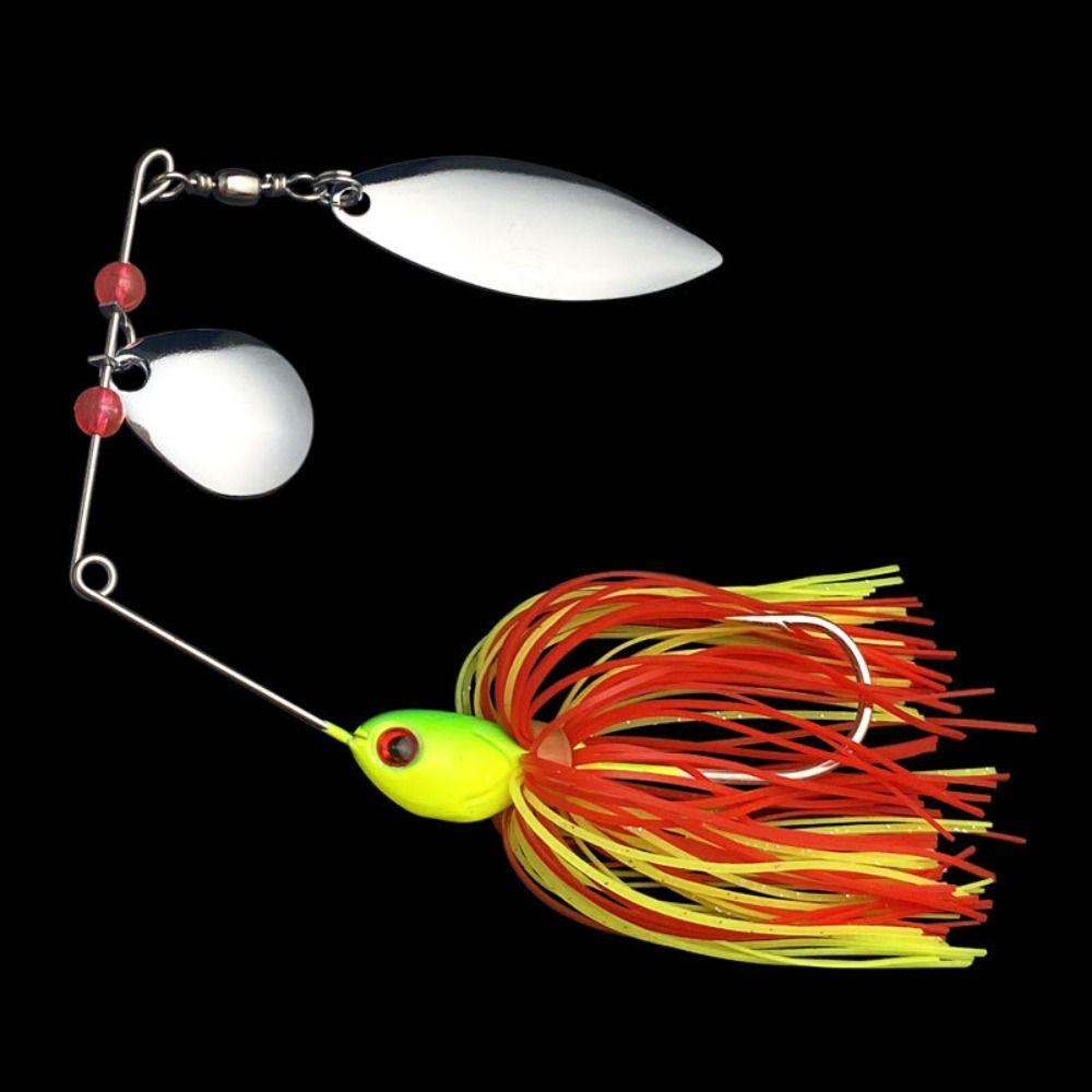 

окунь щука судак Борода рыбалка приманка болтовня спиннер наживка 2023 Buzzbait Морская рыбалка Yellow&Red17g